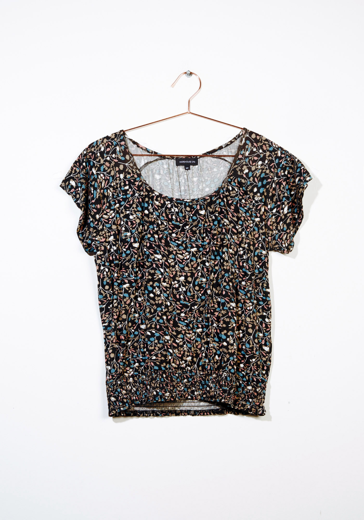 Women's Floral Peasant Top