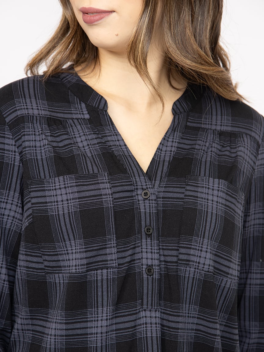 Women's Plaid Blouse