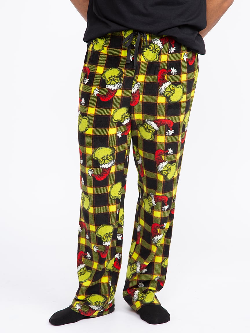 Men's Grinch Plaid Sleep Pant