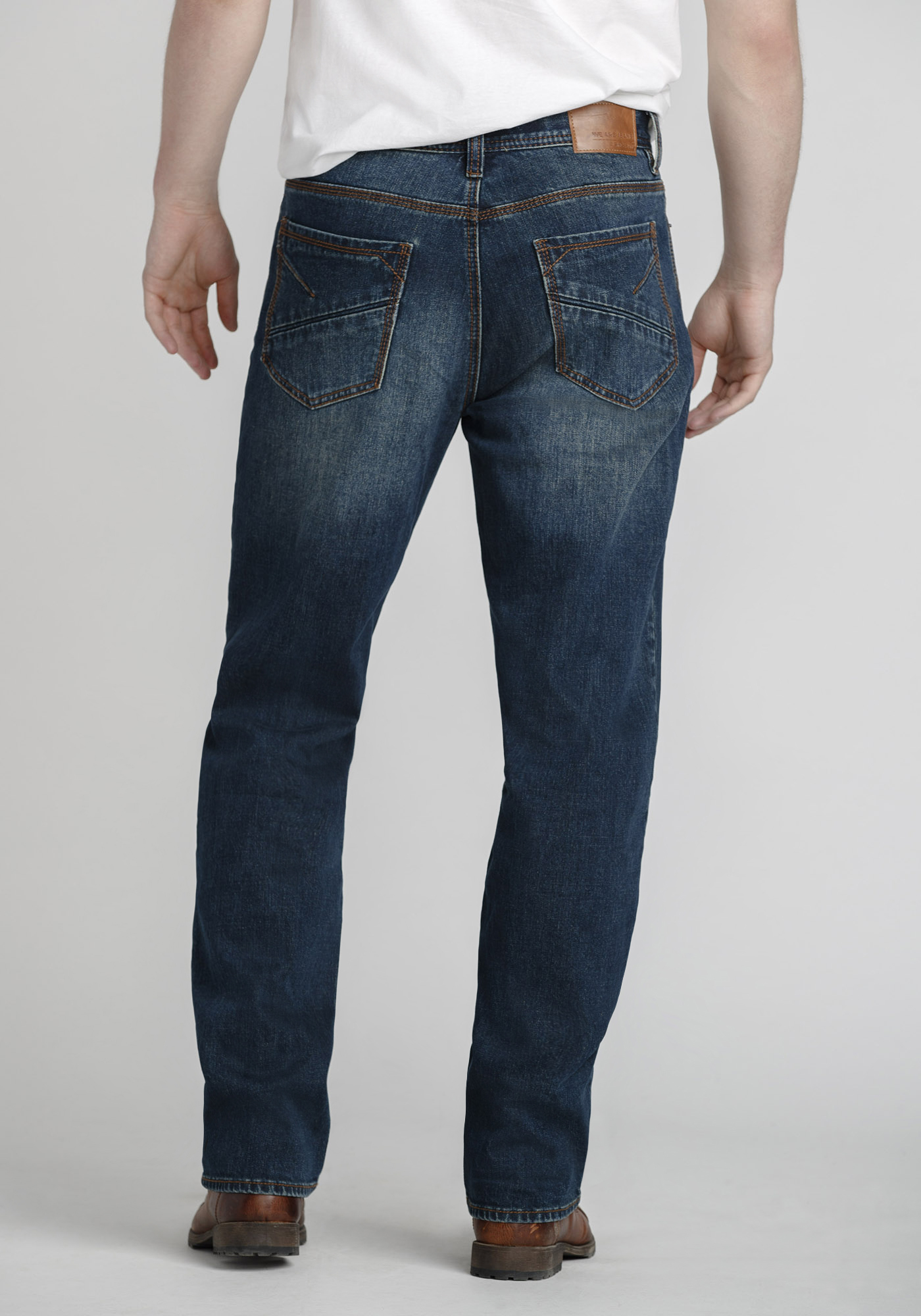 Men's Medium Blue Relaxed Straight Jeans