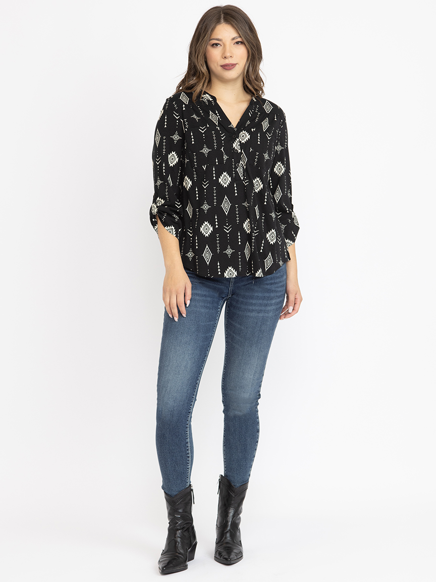 Women's Geo Blouse