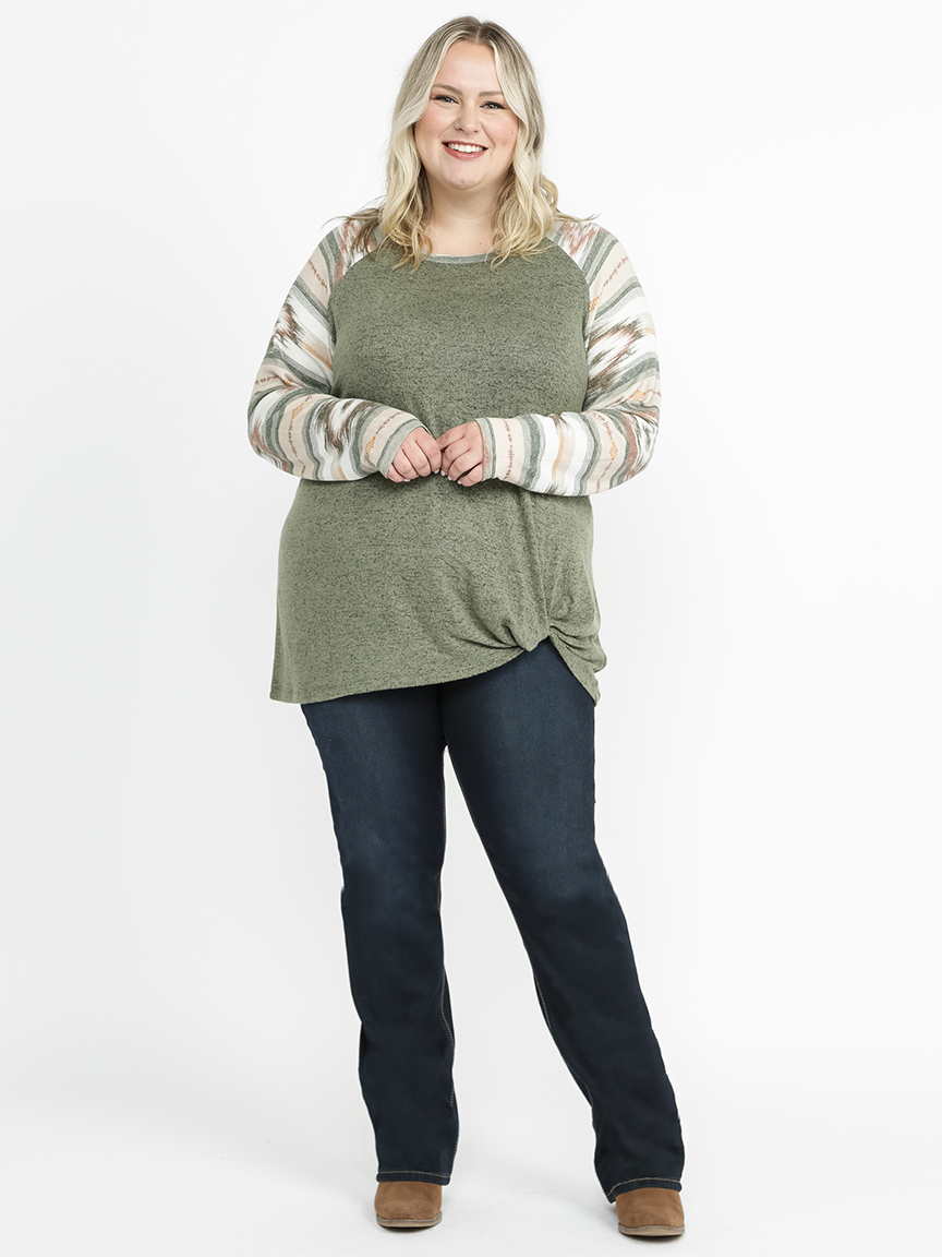 Women's Geo Sleeve Top