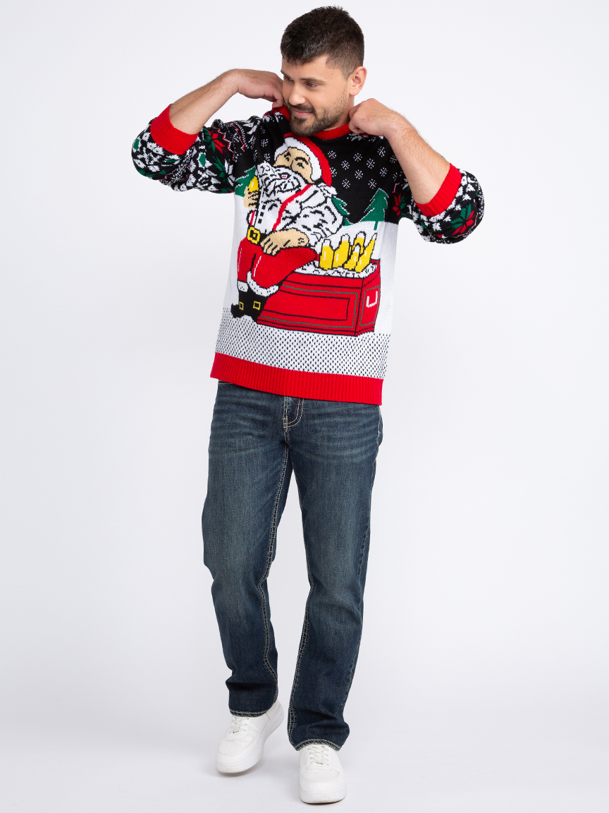 Men's Santa & Beer Sweater