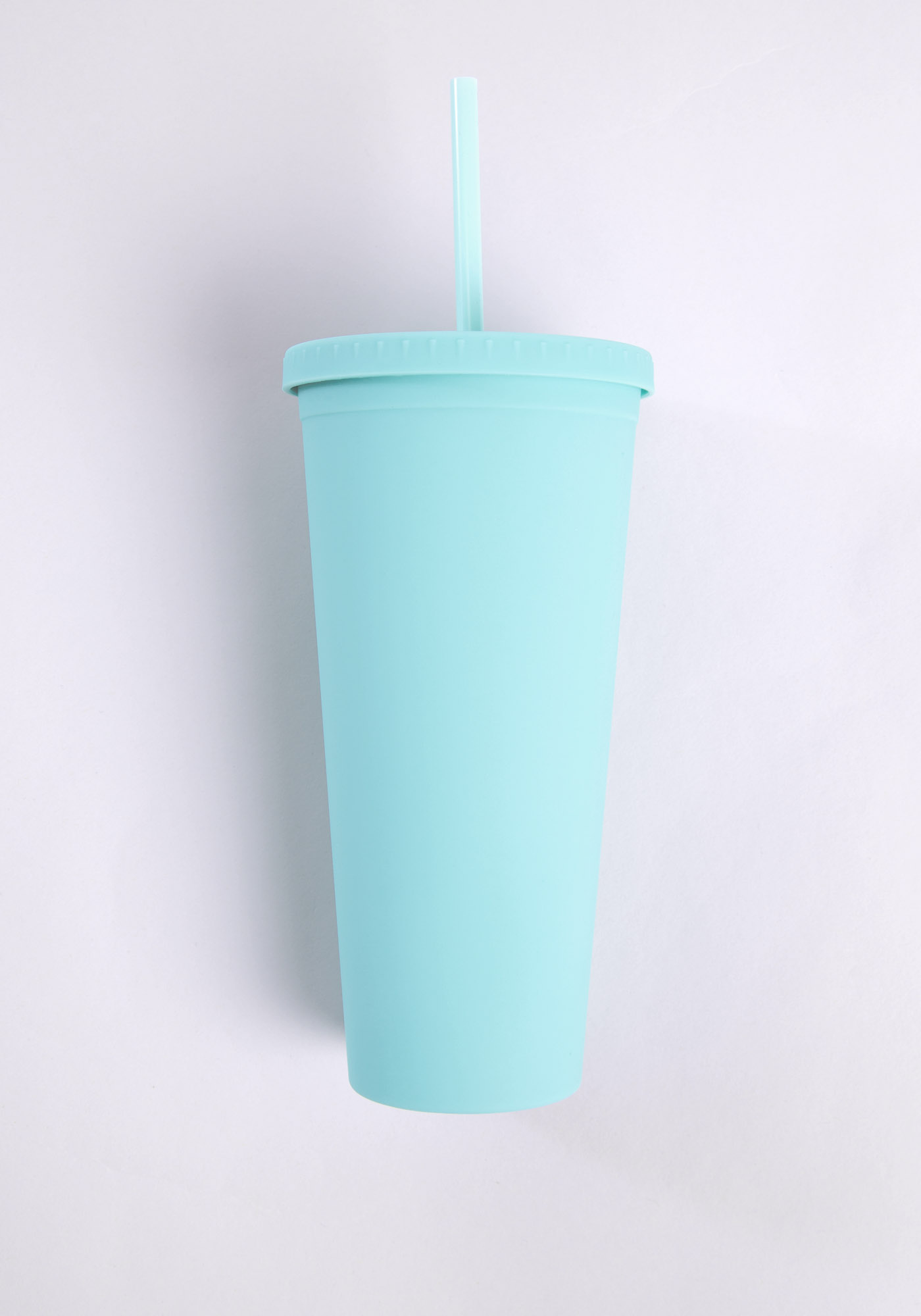 24oz Rubber Coated Light Blue Tumbler