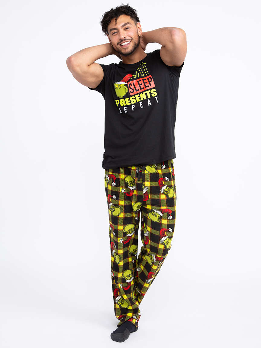 Men's Grinch - Eat Sleep Presents Repeat Tee