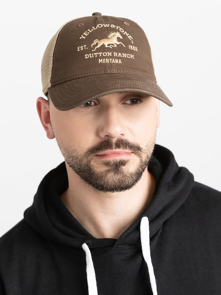 Men's Yellowstone Horse Embroidery Hat