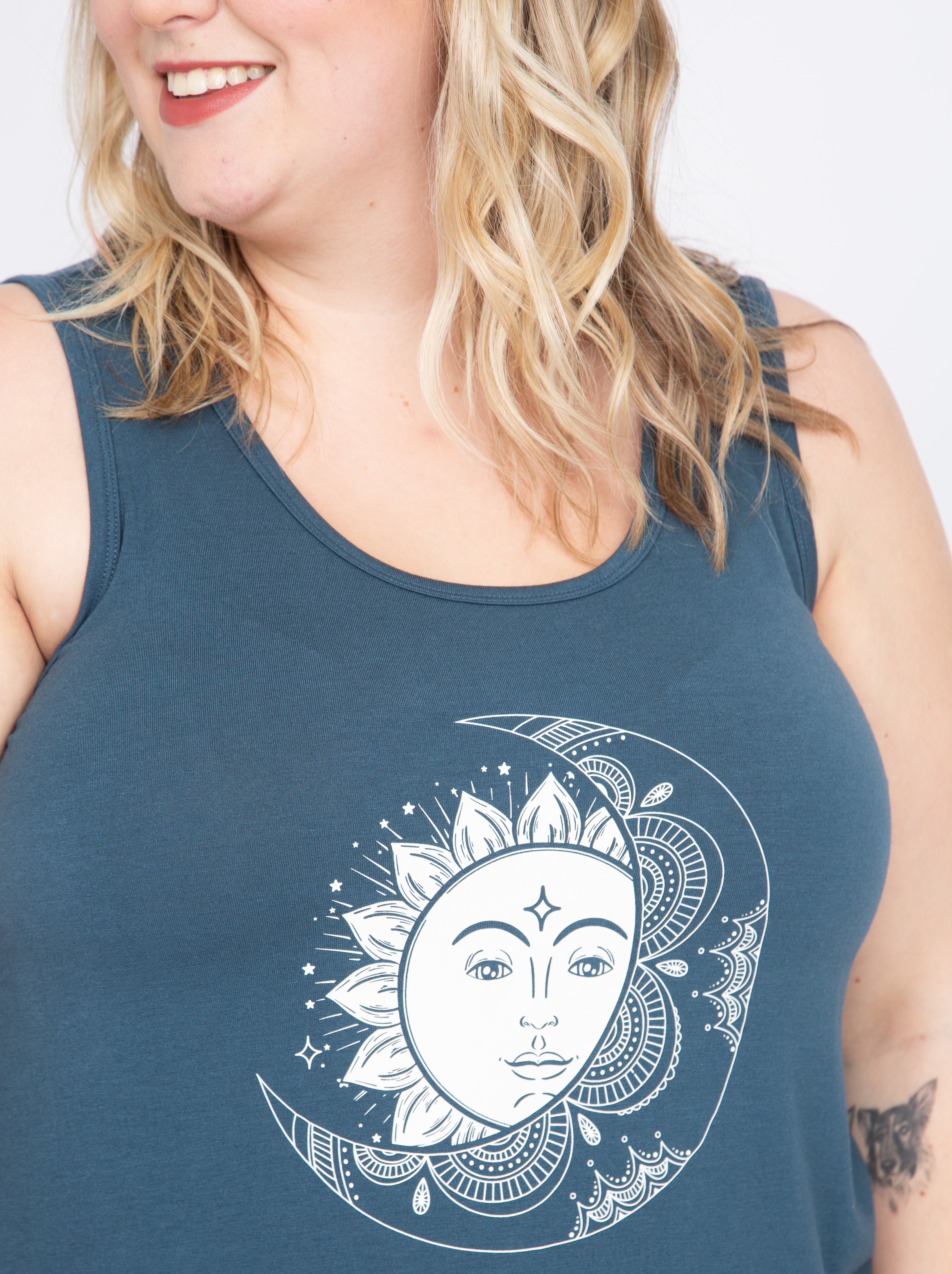 Women's Moon Scoop Neck Tank