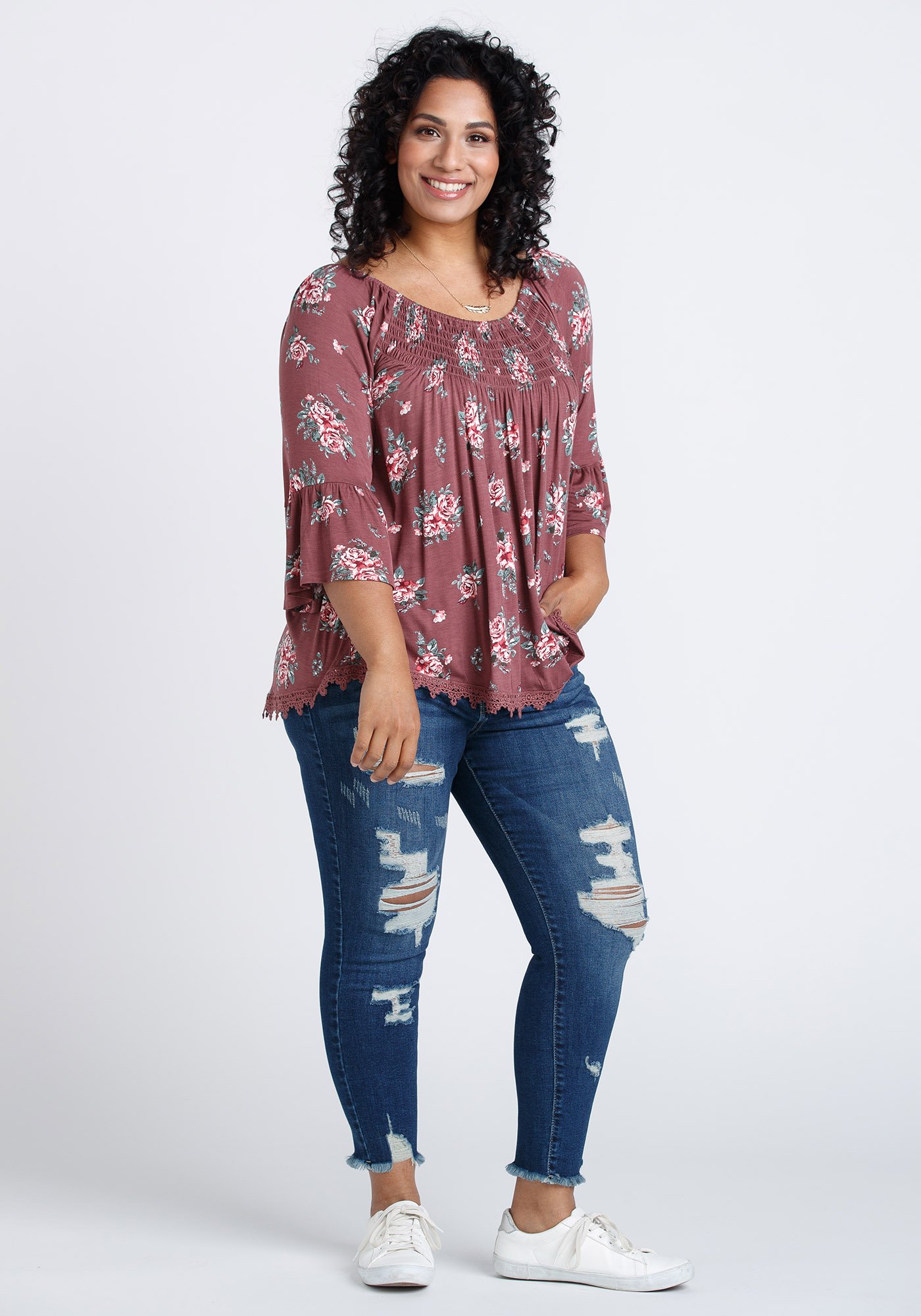 Women's Bell Sleeve Top