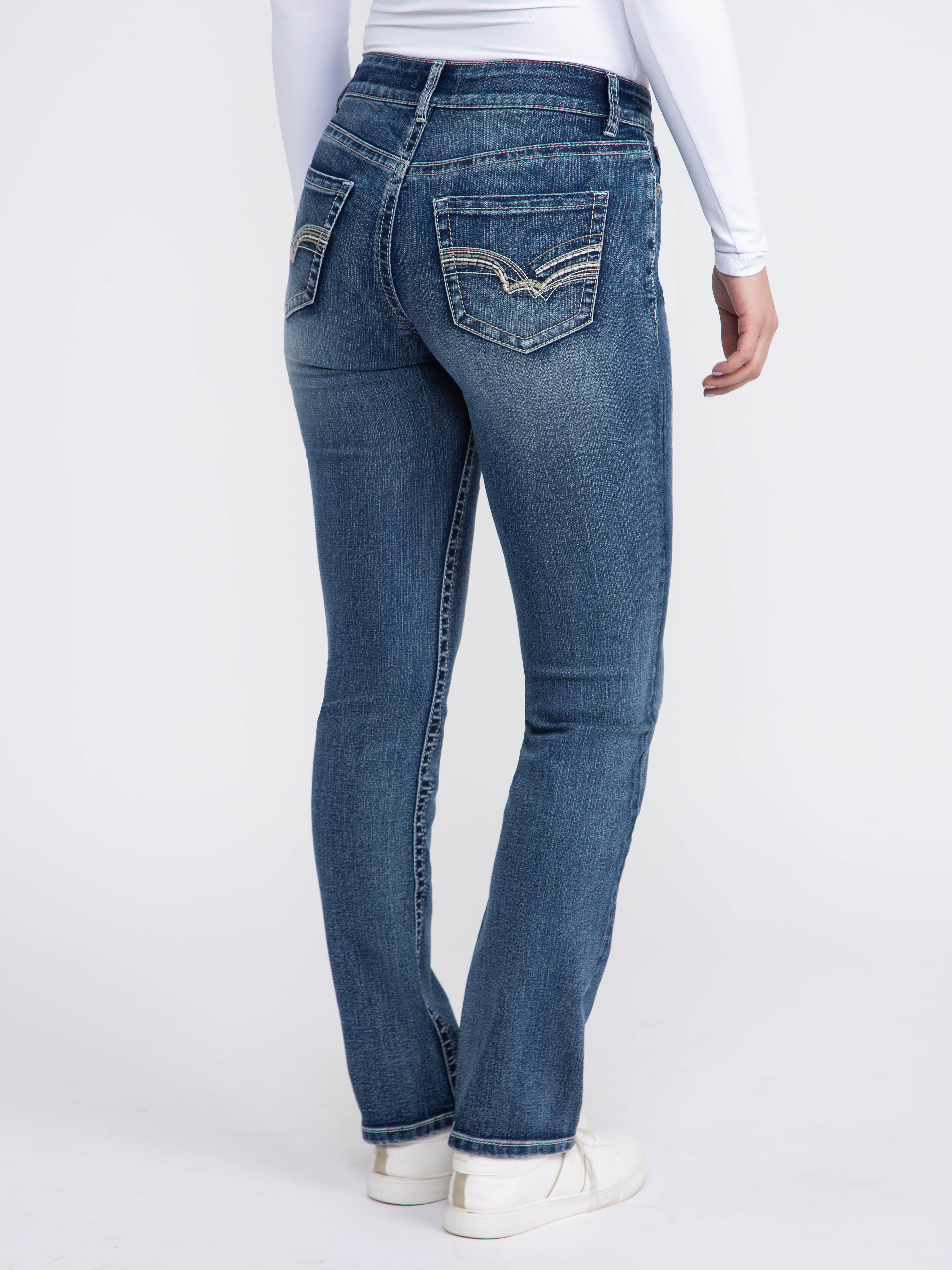 Women's Medium Wash Straight Jeans