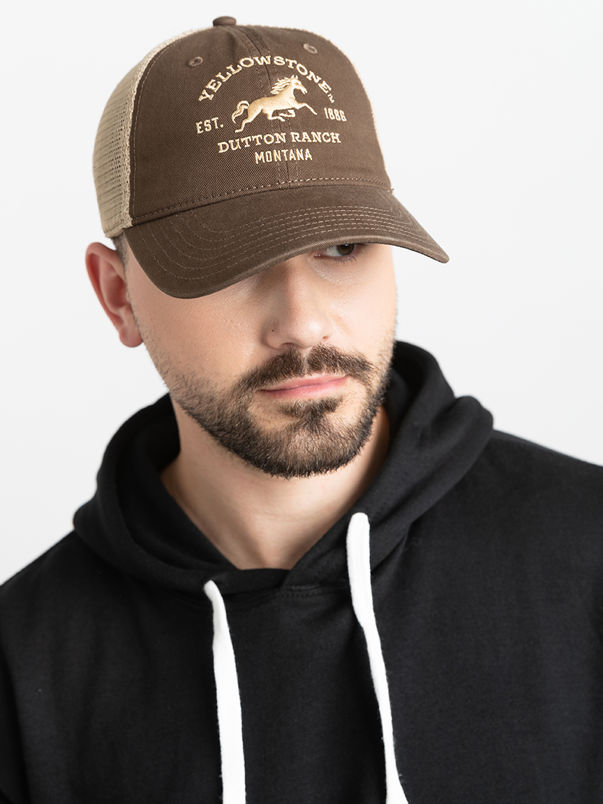 Men's Yellowstone Horse Embroidery Hat