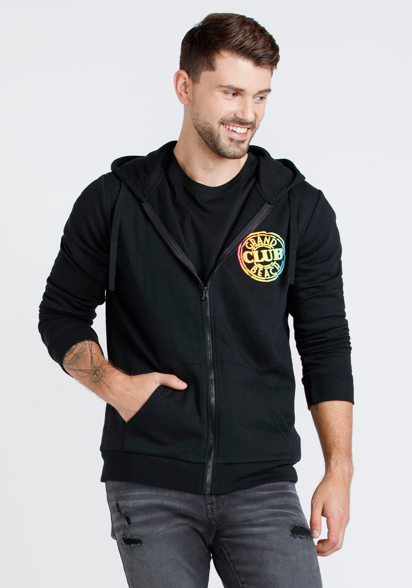 Men's Zip Front Hoodie