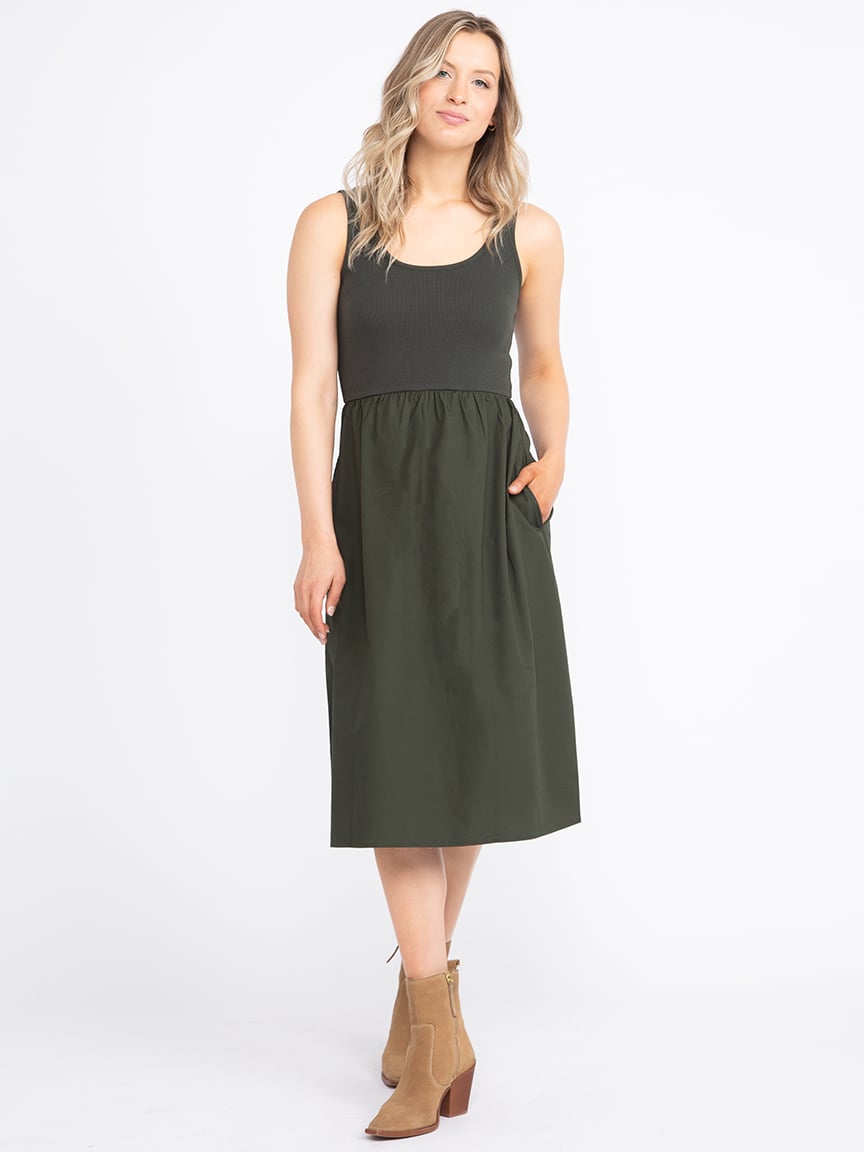 Women's Combination Midi Dress