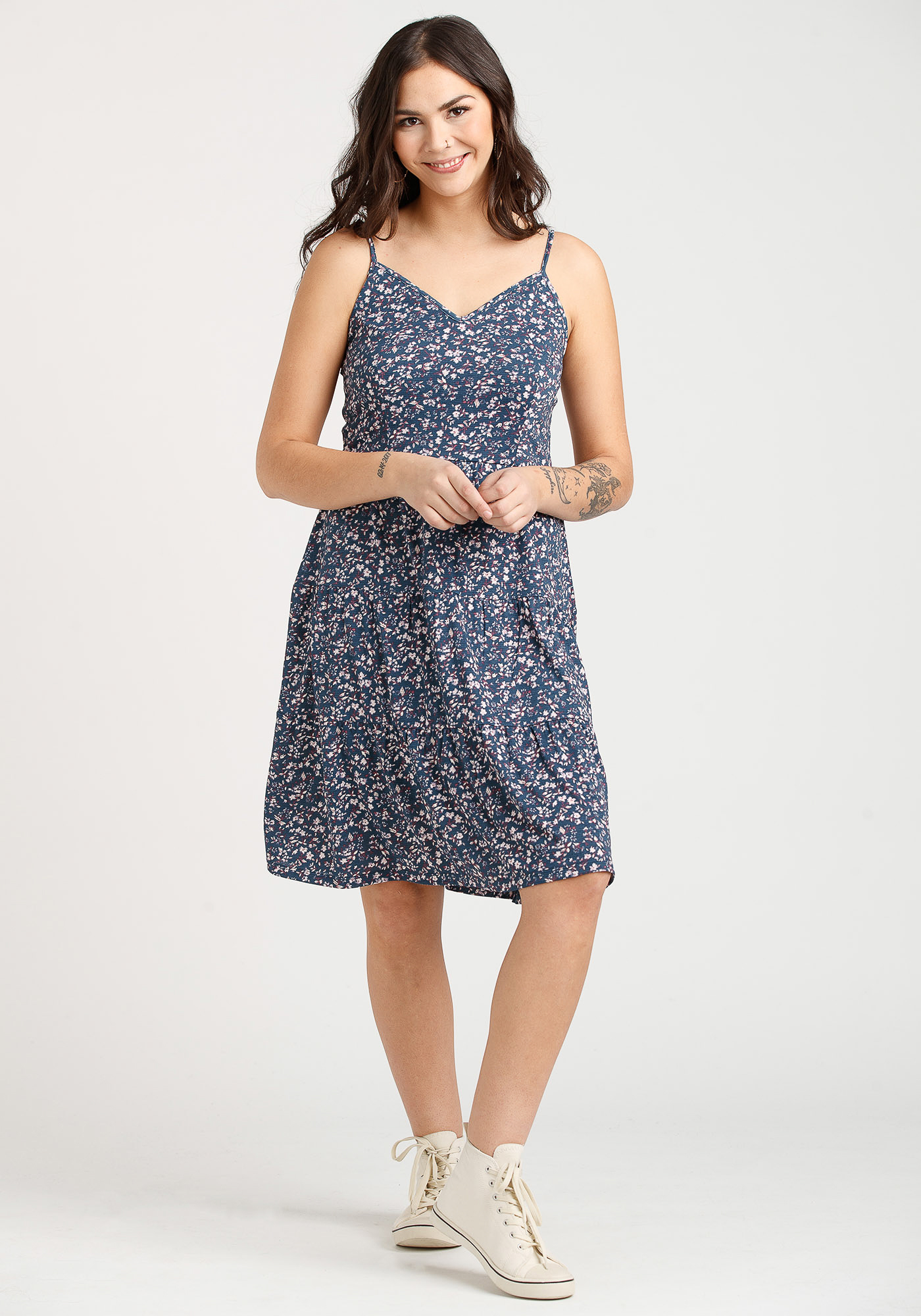 Women's Ditsy Floral Babydoll Dress