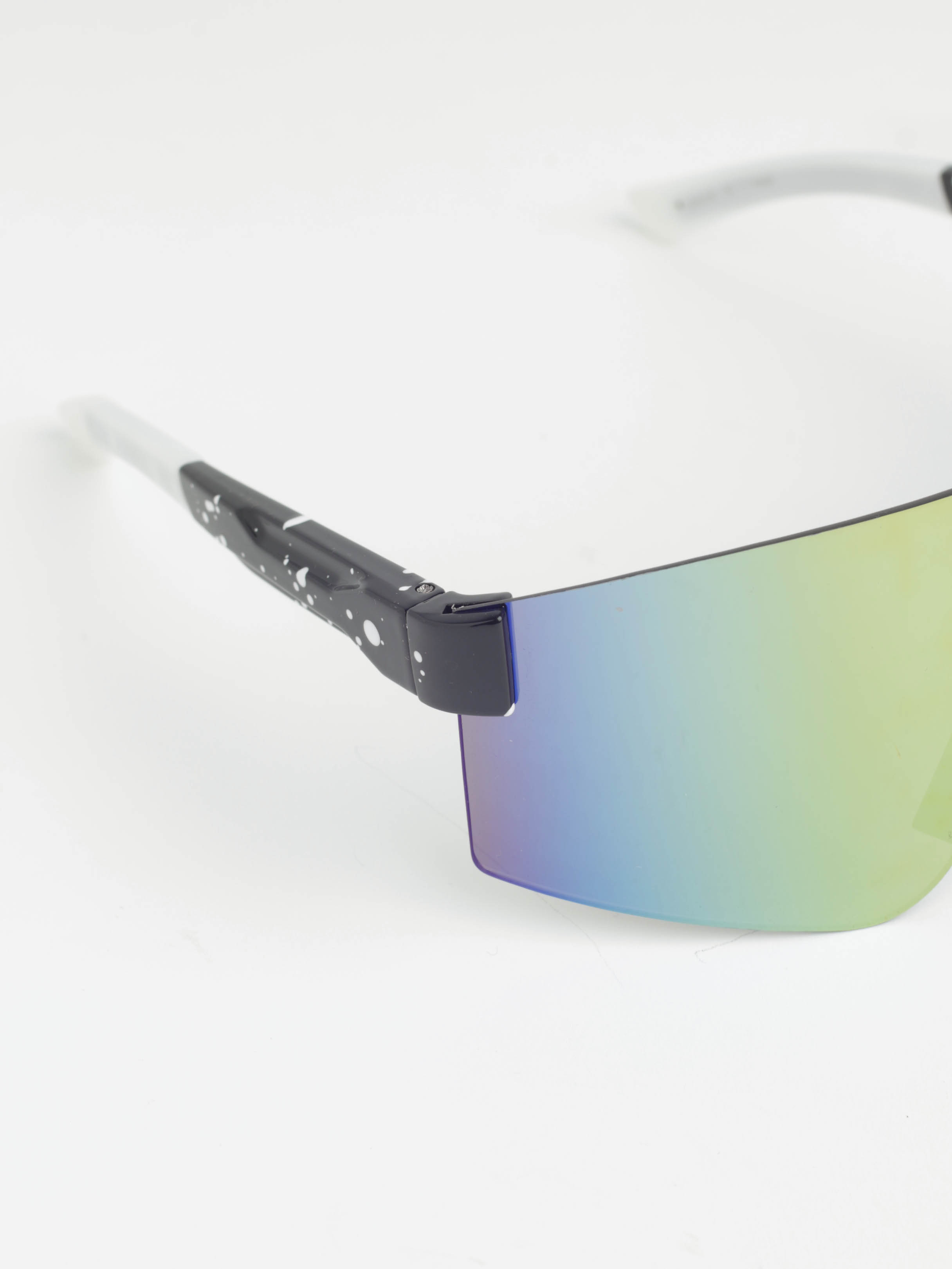 Men's Splatter Frame Sport Sunglasses