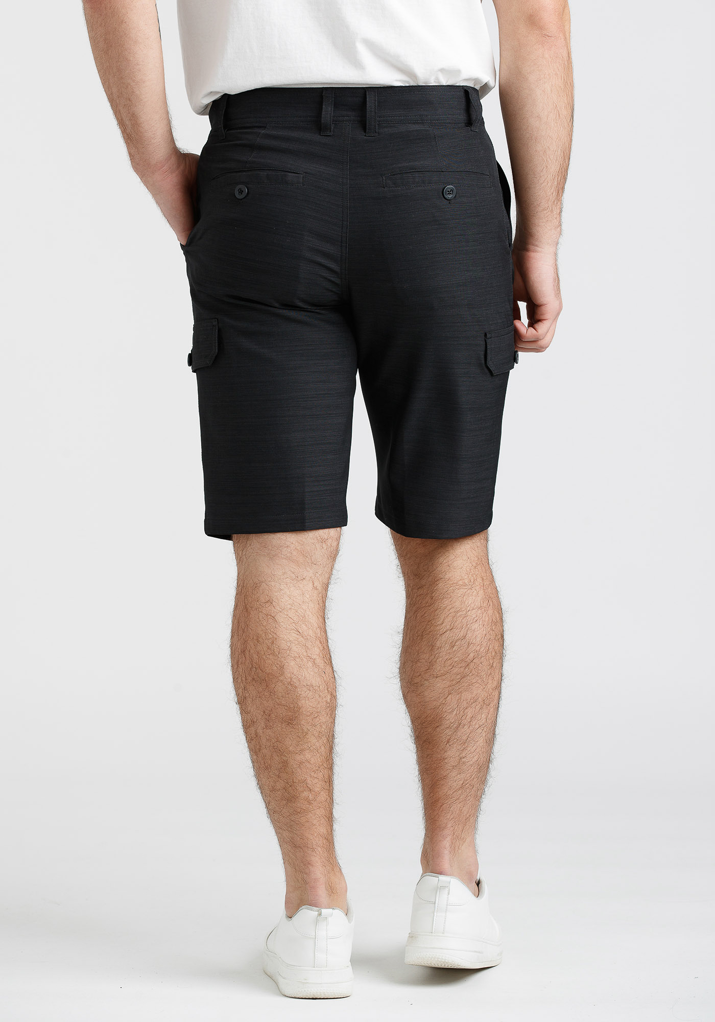 Men's Textured Cargo Hybrid Shorts