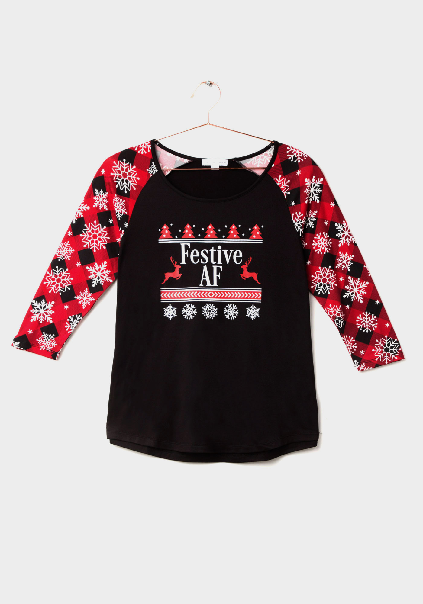 Women's Festive Baseball Tee