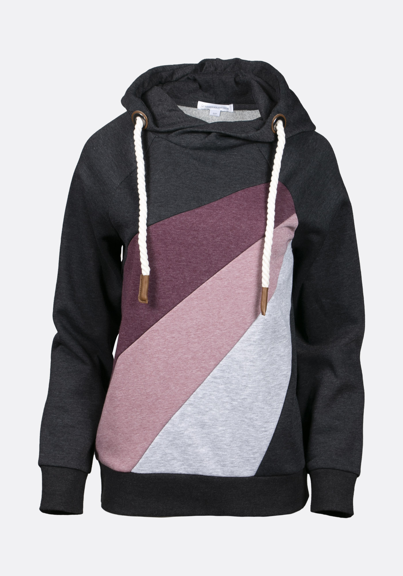 Women's Colour Block Popover Hoodie