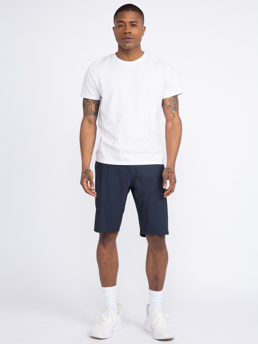 Men's Navy Hybrid Shorts