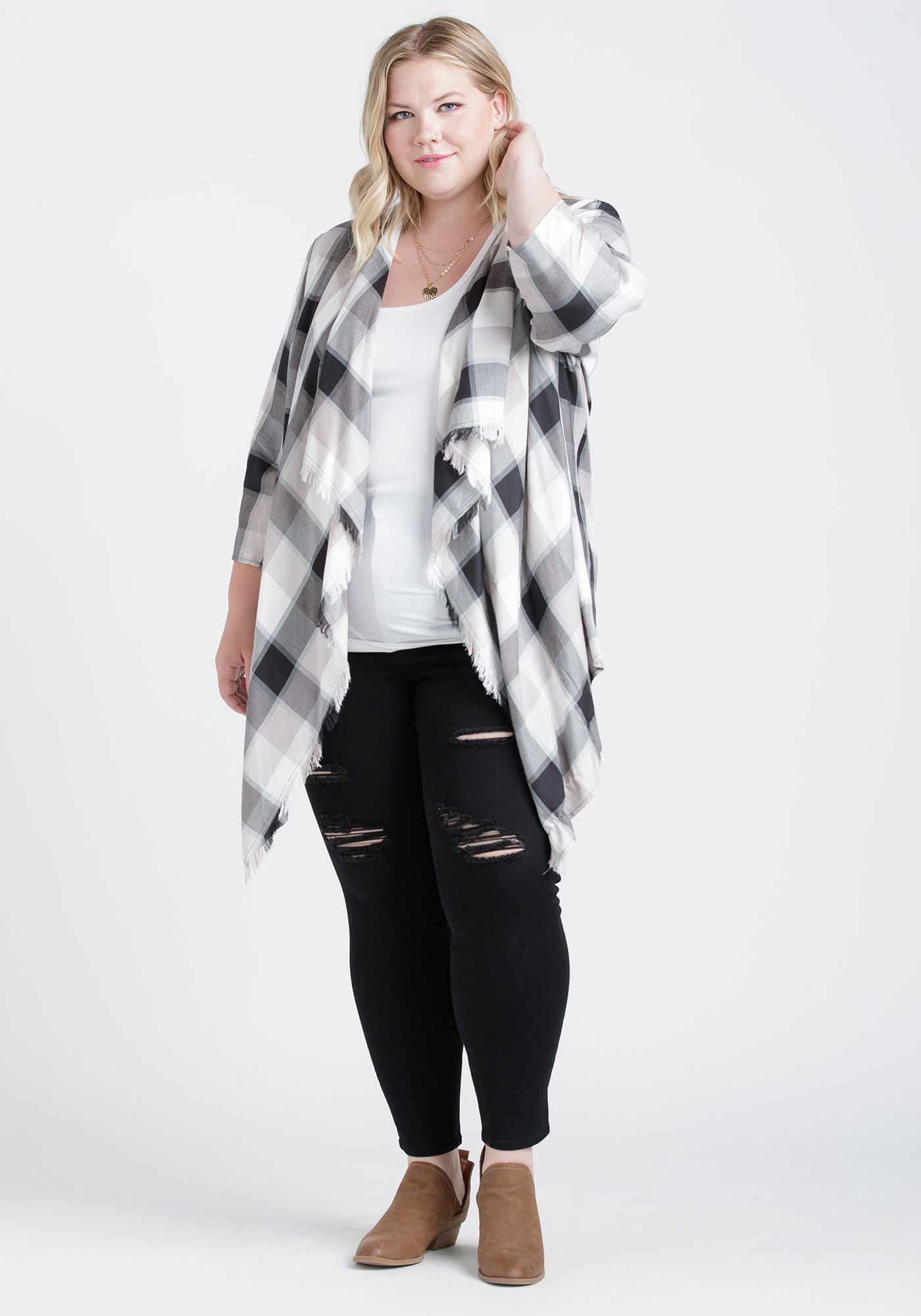 Women's Plaid Wrap