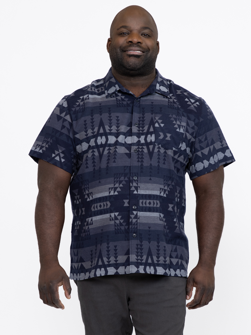 Men's Abstract Geometric Shirt