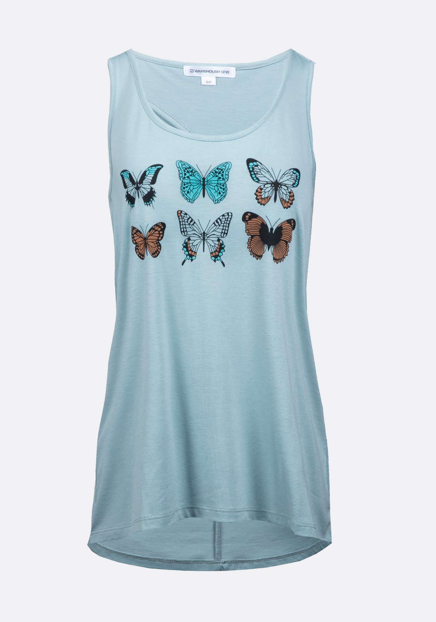 Women's Butterfly Keyhole Tank