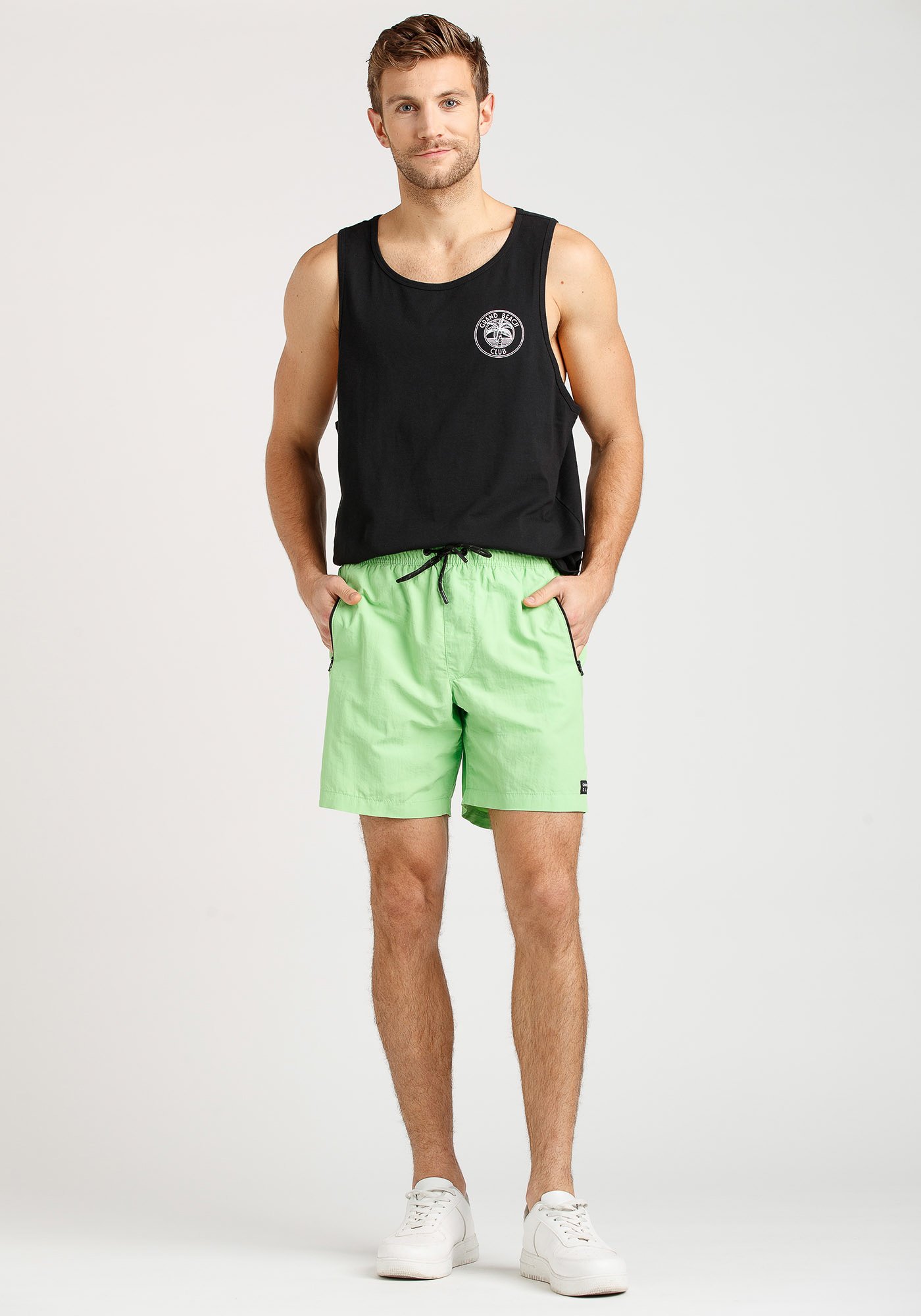 Men's Nylon Zippered Board Short