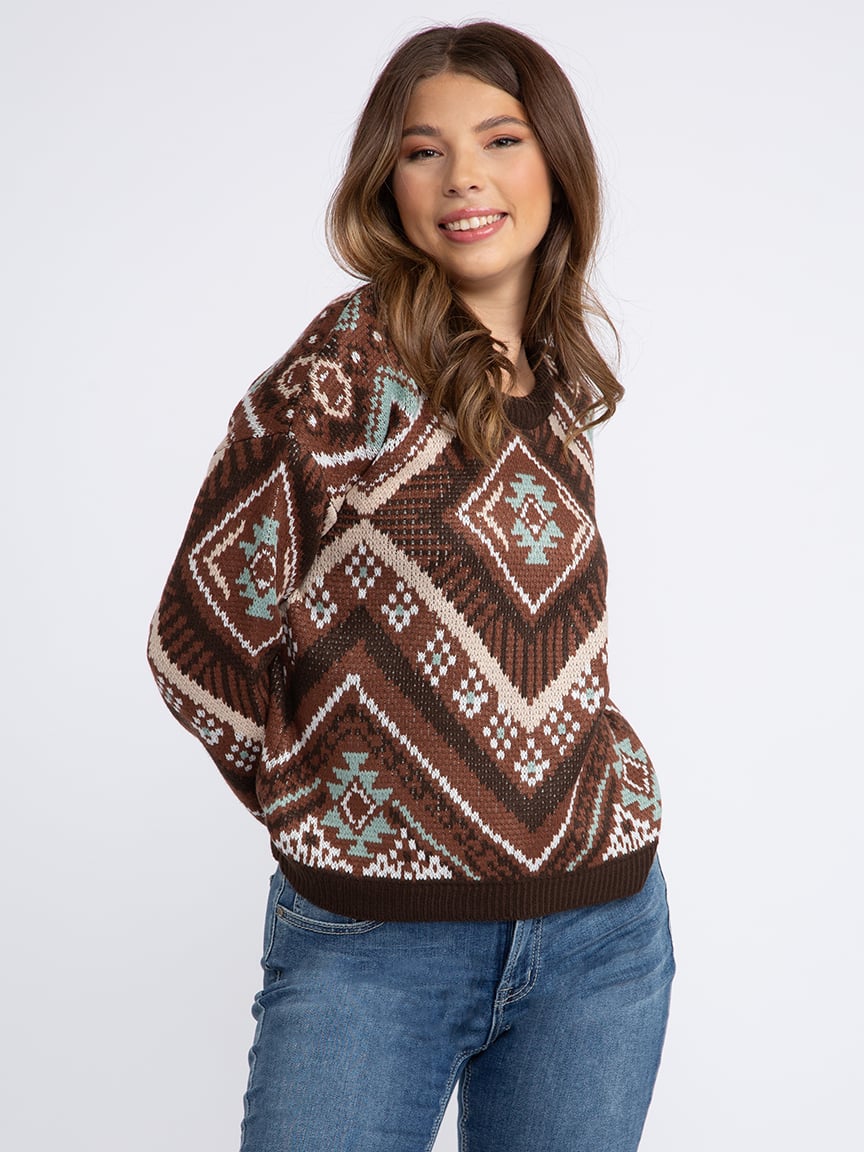 Women's Geometric Sweater