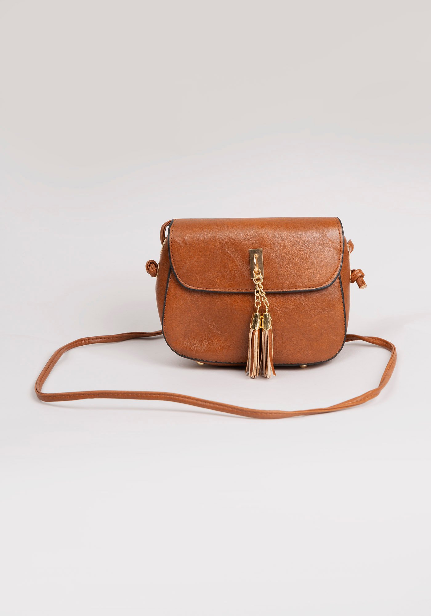 PU Saddle Bag with Tassles