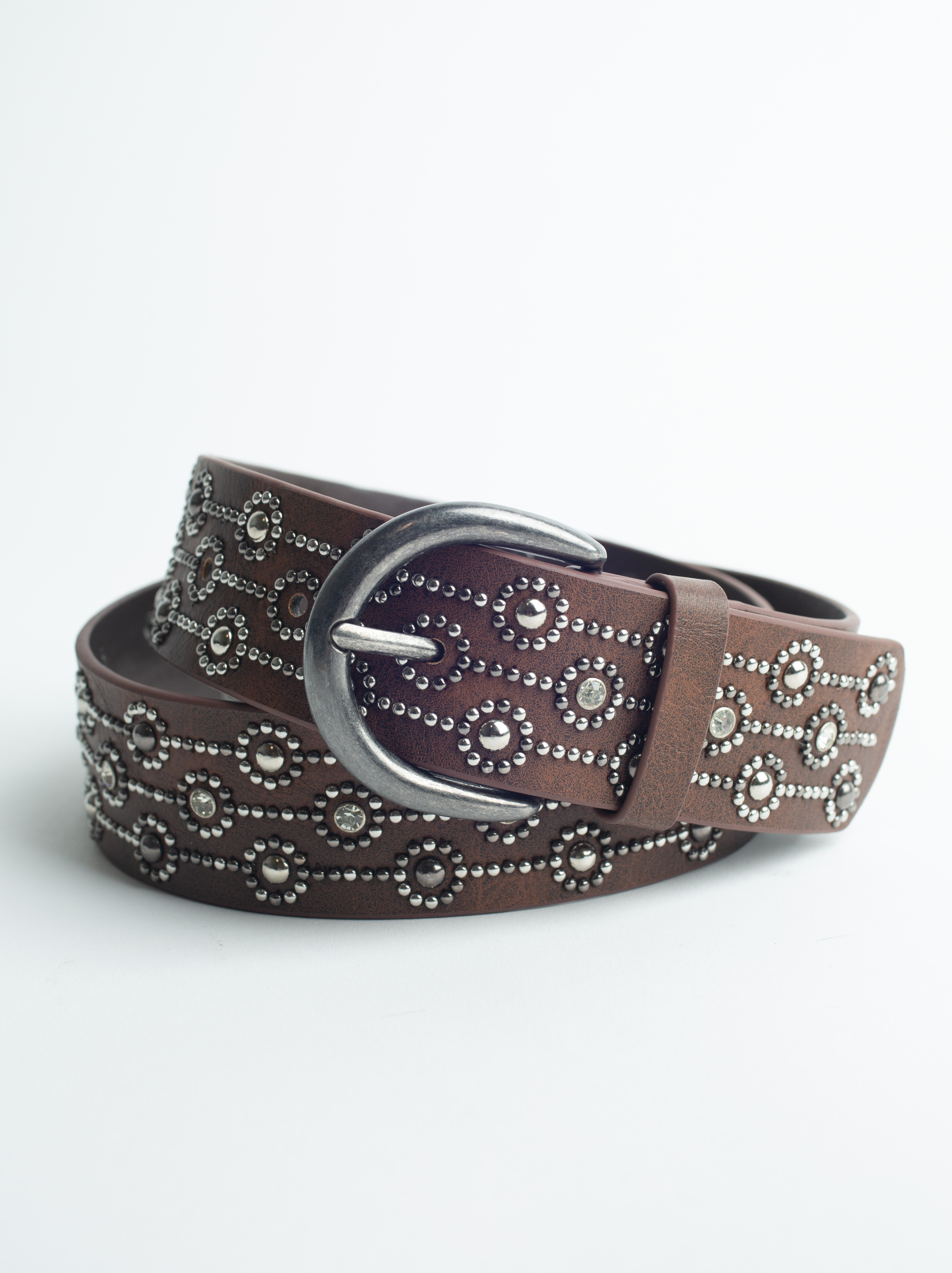 Women's Studded PU Belt