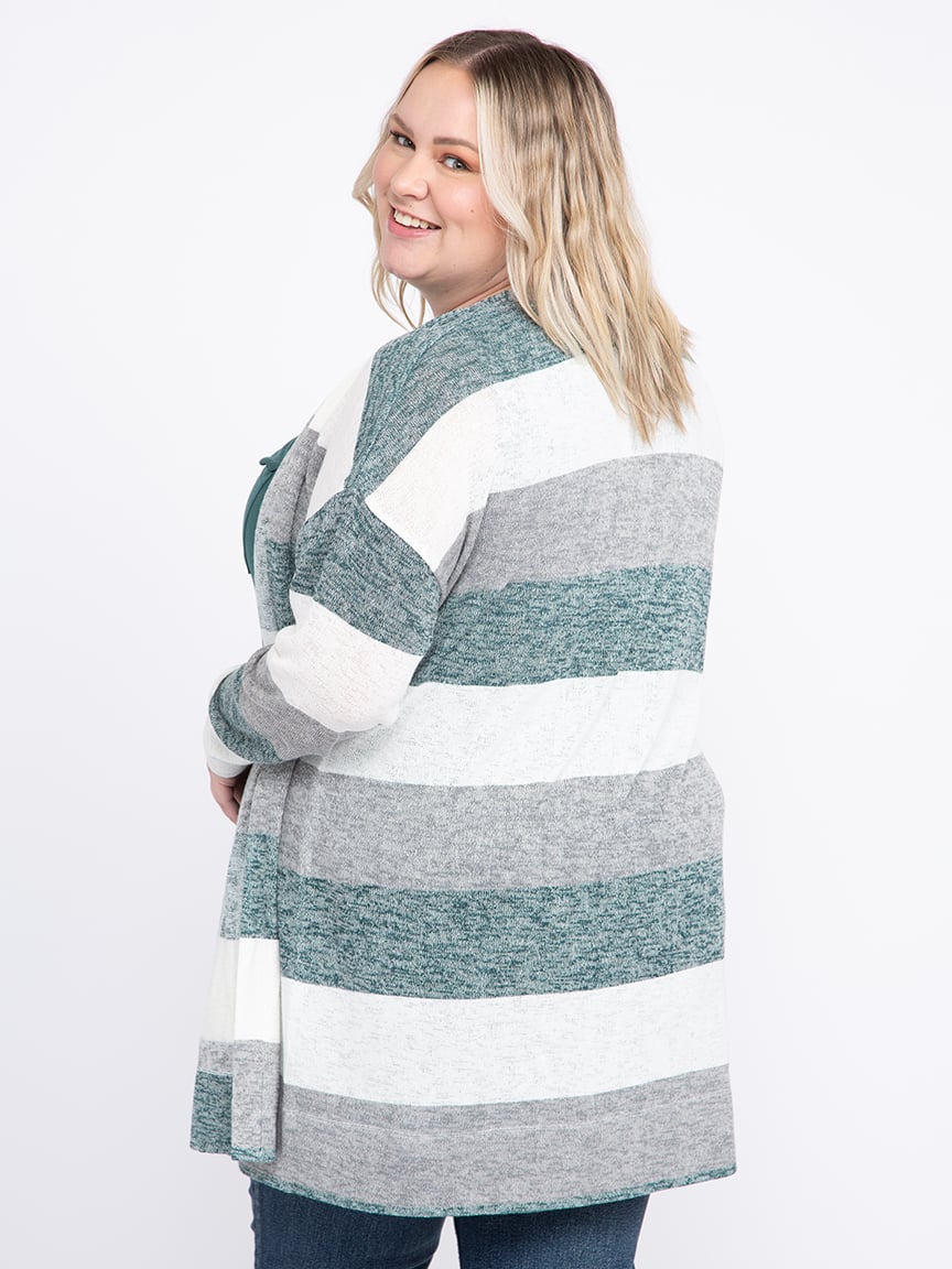 Women's Striped Cardigan