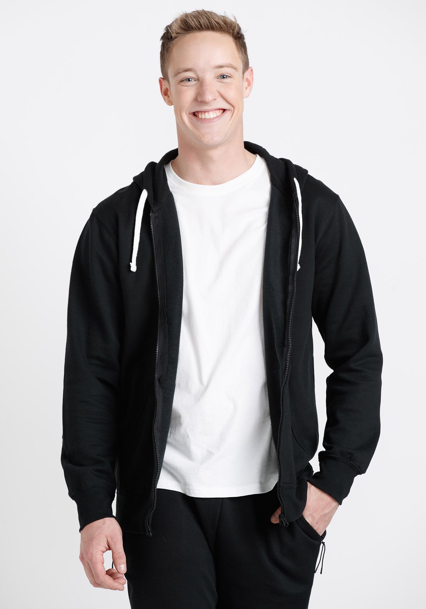 Men's Classic Zip Front Hoodie