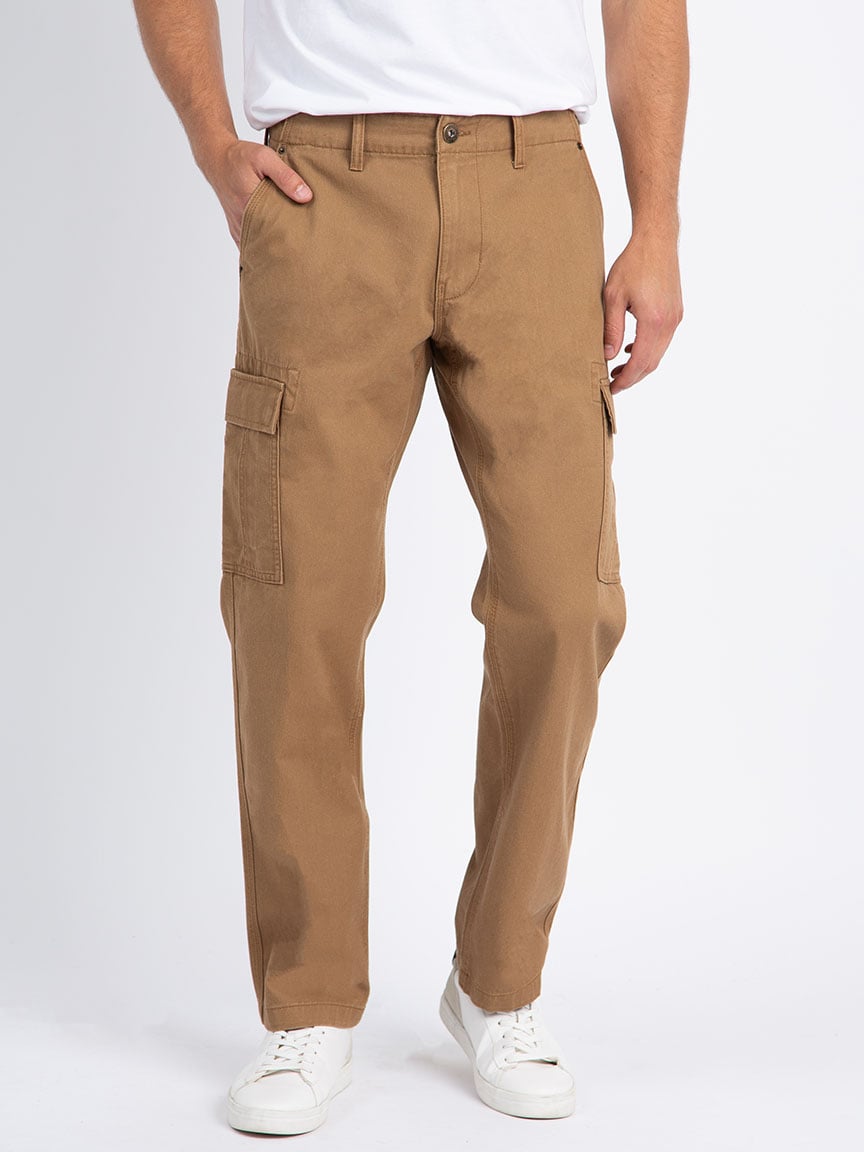 Men's Twill Cargo Relaxed Straight Pant