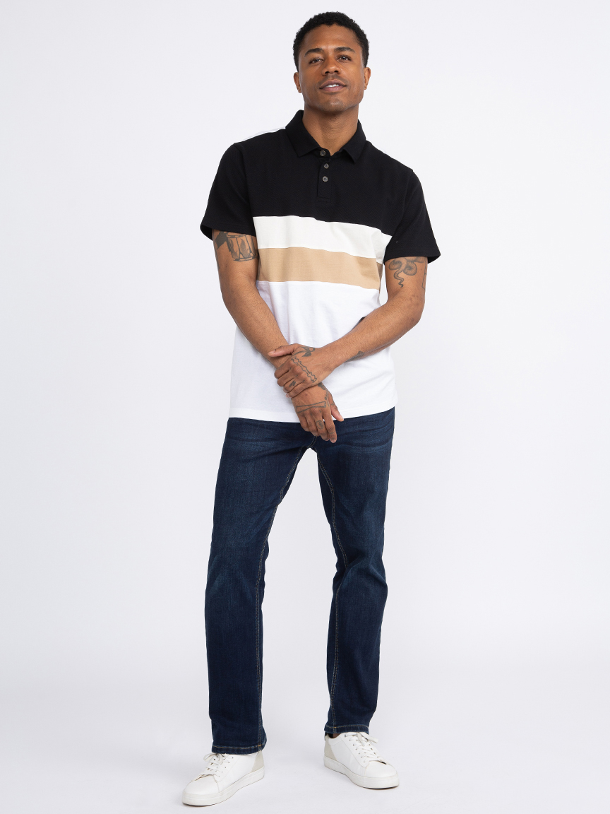 Men's Colourblock Polo Shirt