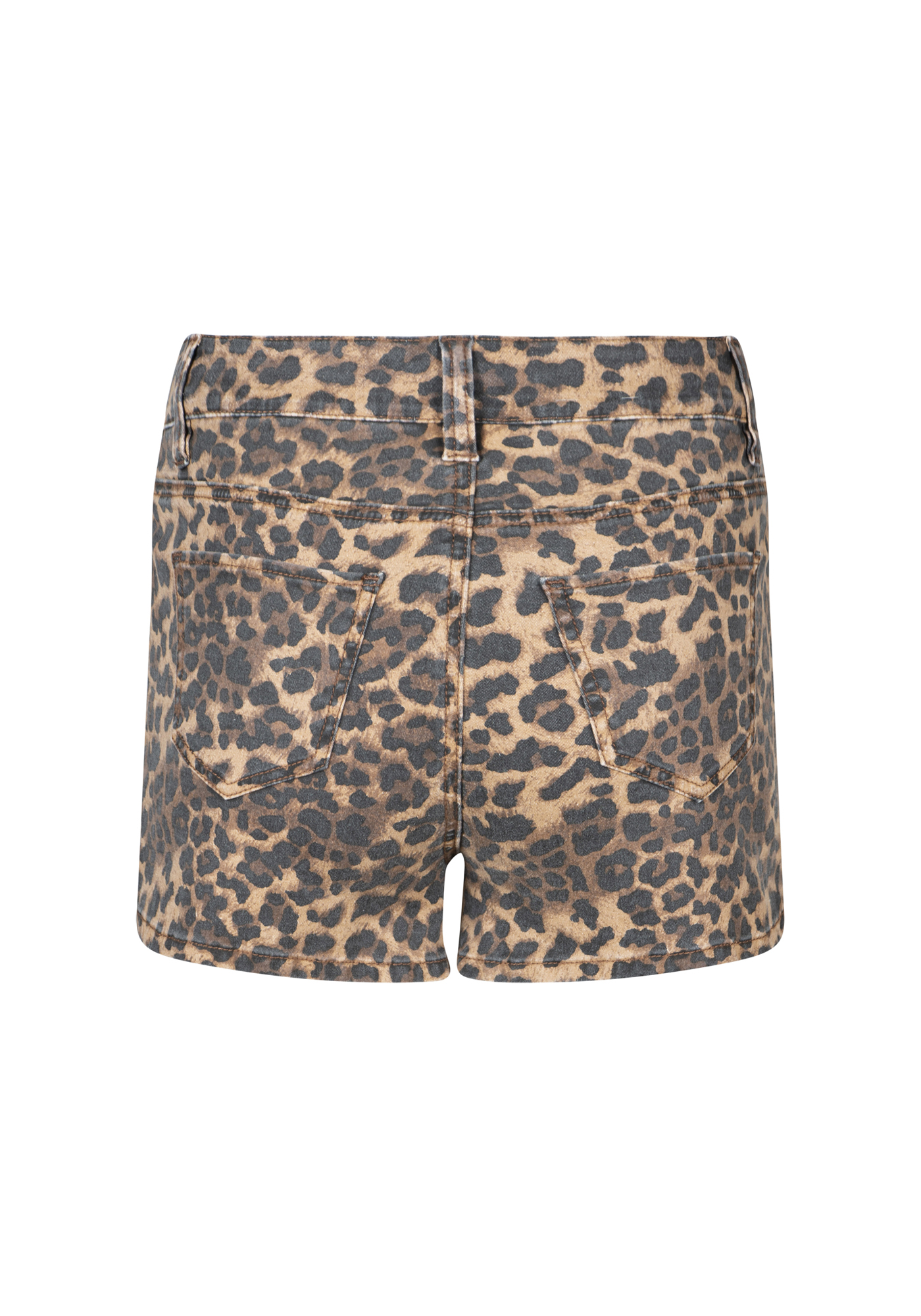 Women's High Rise Leopard Print Short