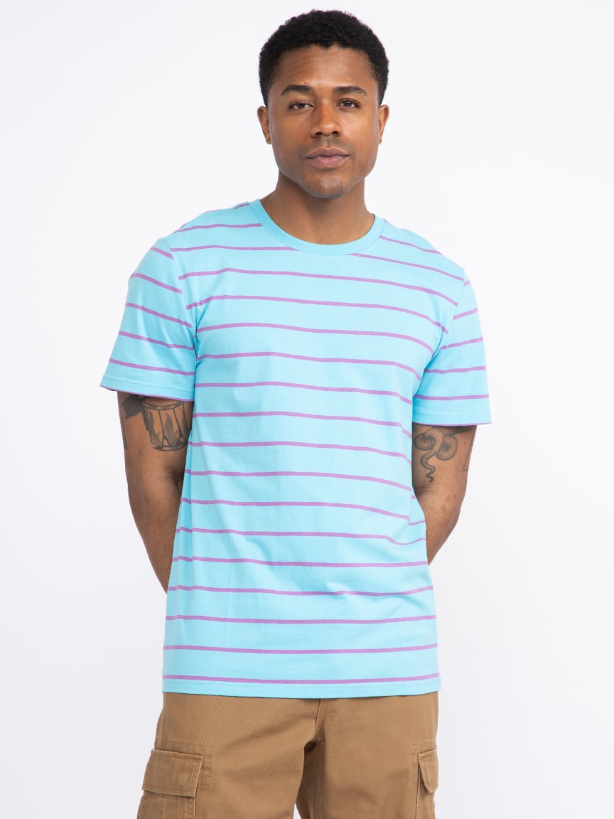 Men's Stripe Crew Neck Tee