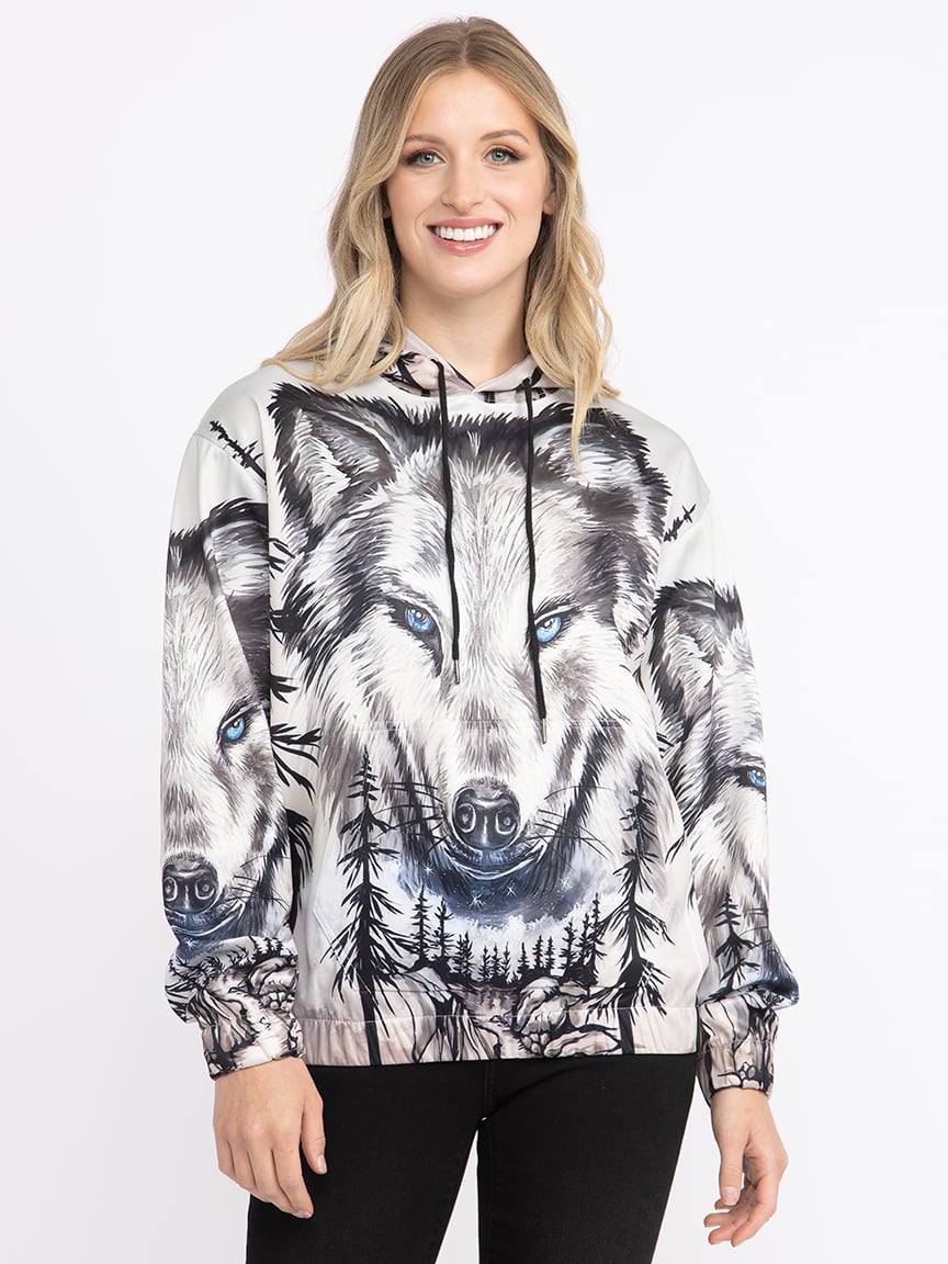 Women's Wolf Pop Hoodie