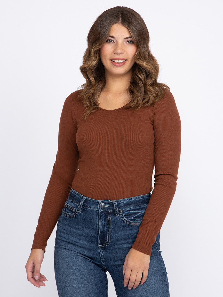 Women's Ribbed Long Sleeve Tee