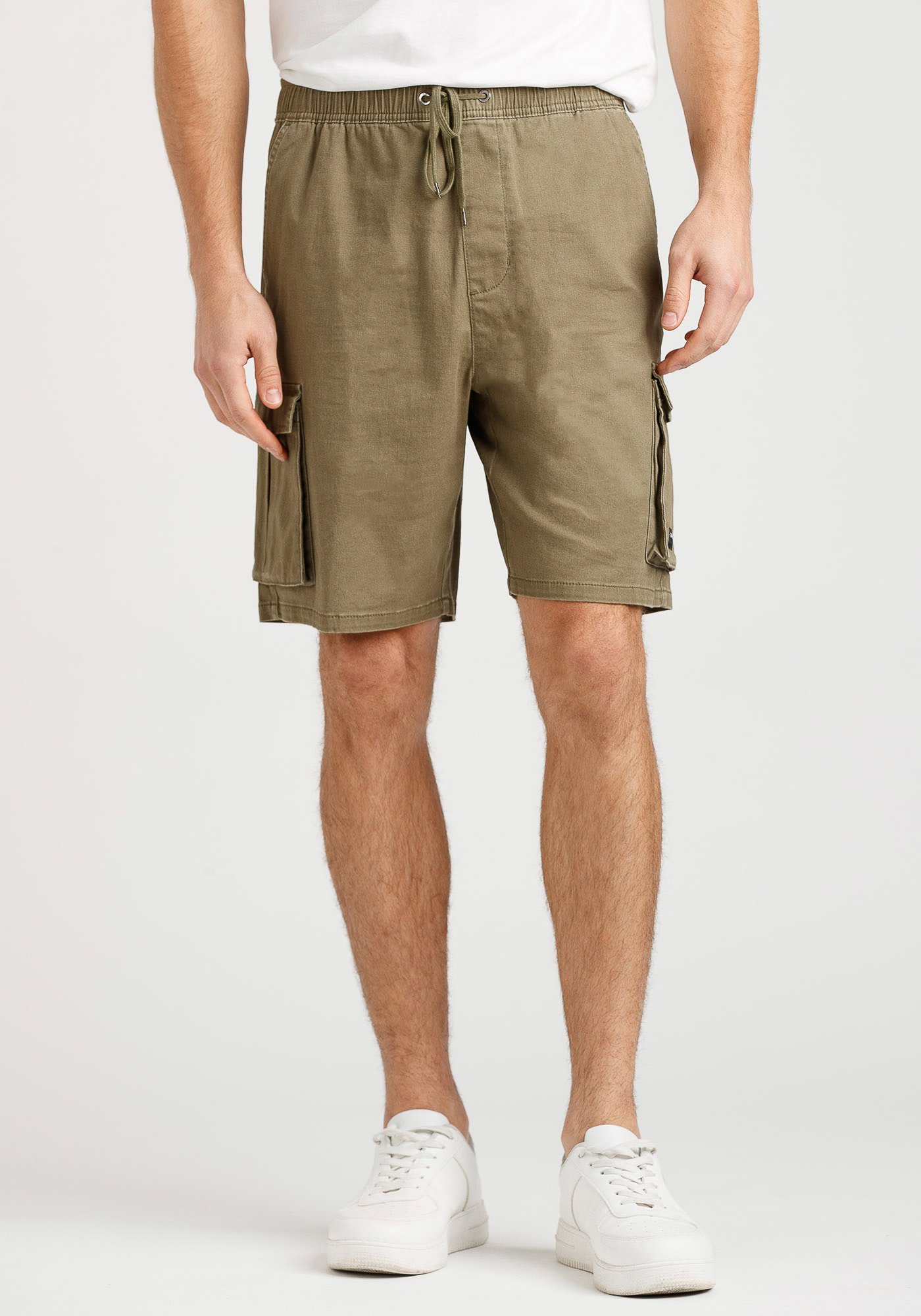 Men's Stretch Twill Cargo Jogger Shorts