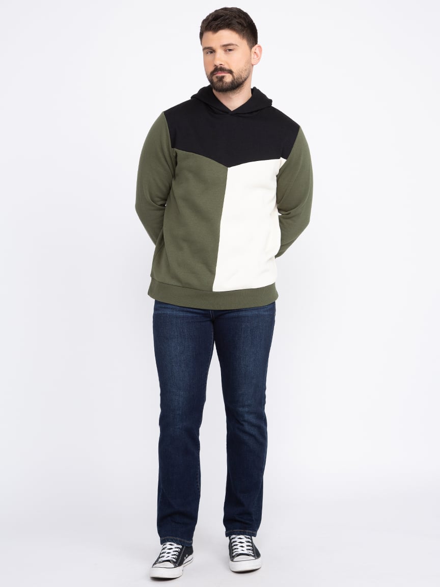 Men's Colour Block Hoodie