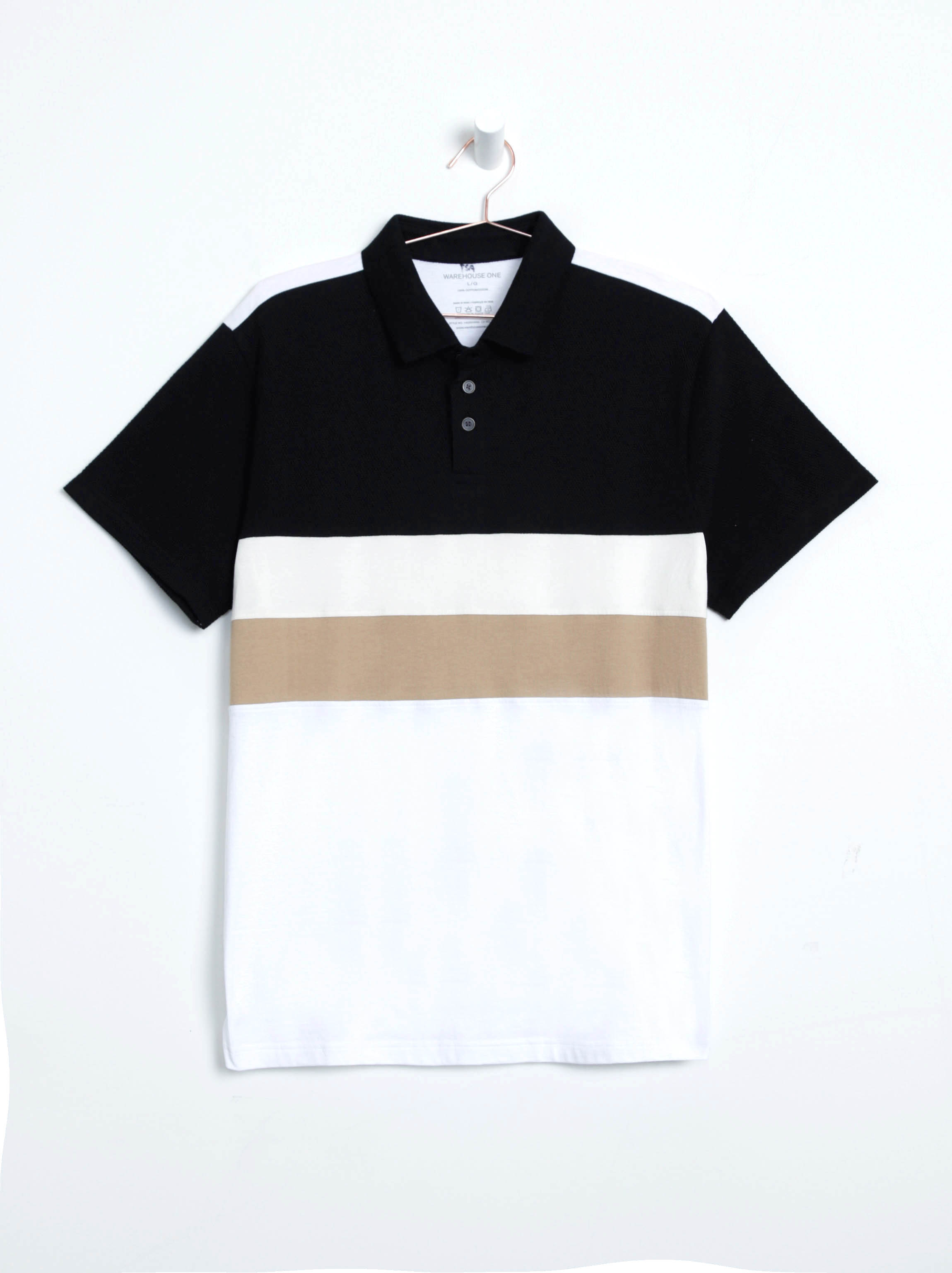 Men's Colourblock Polo Shirt