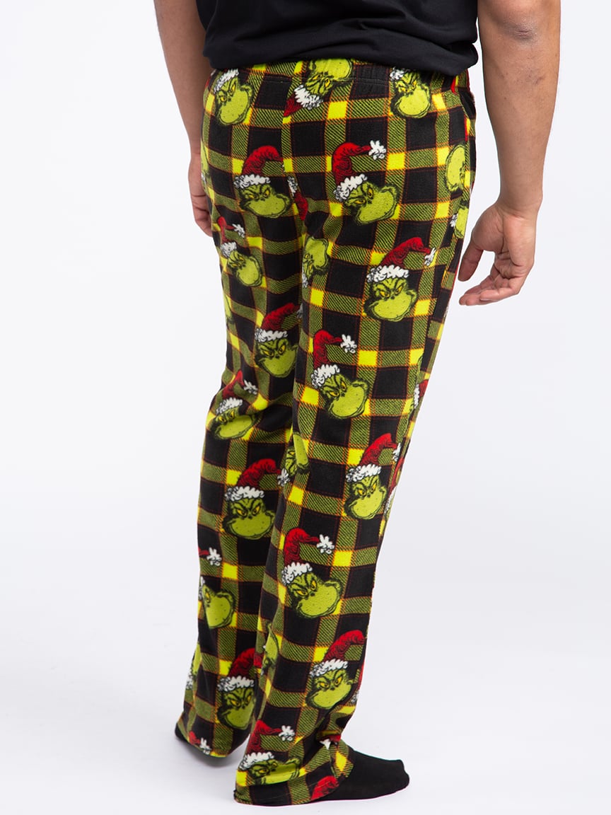 Men's Grinch Plaid Sleep Pant