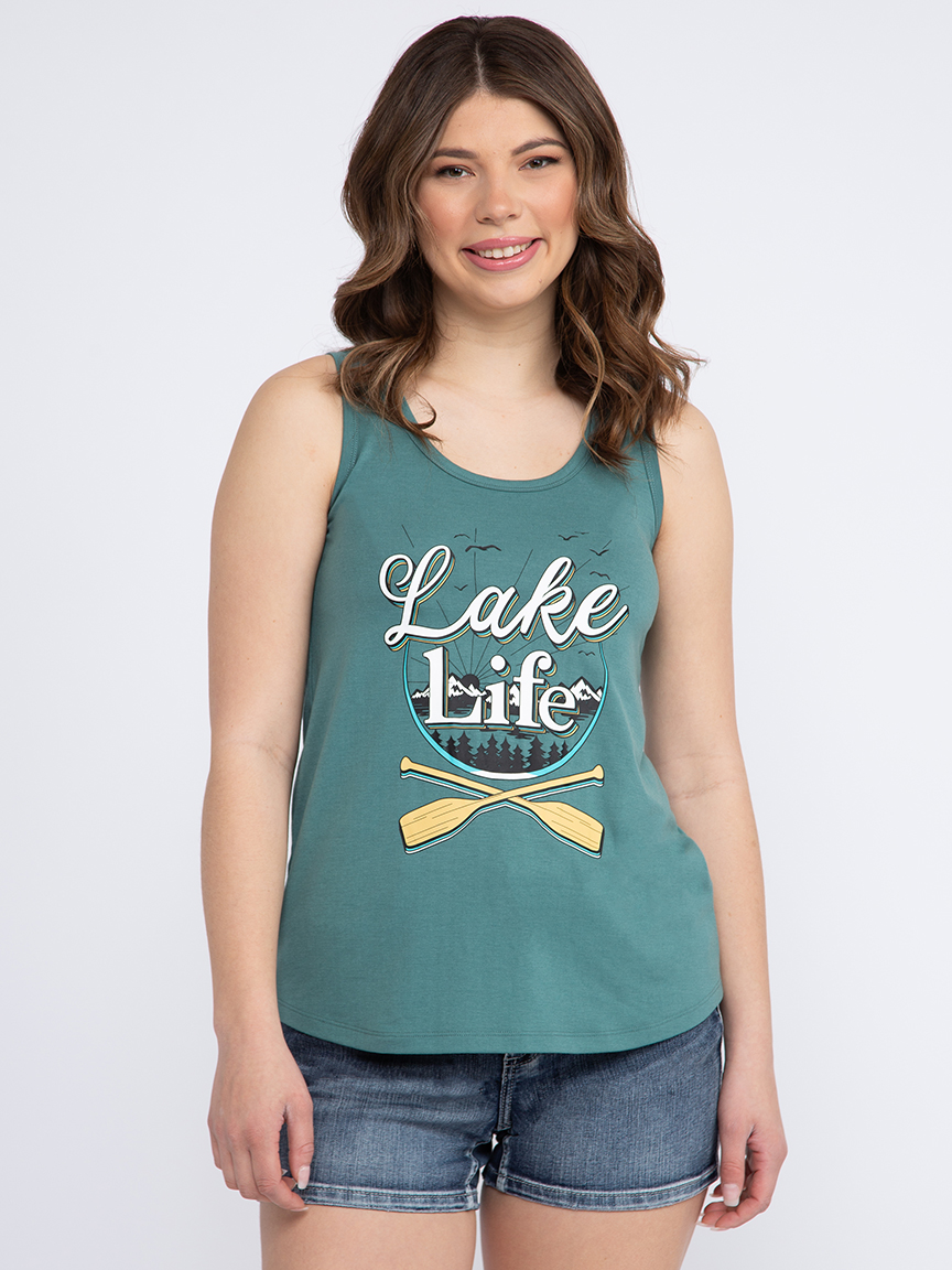 Women's Lake Life Scoop Neck Tank