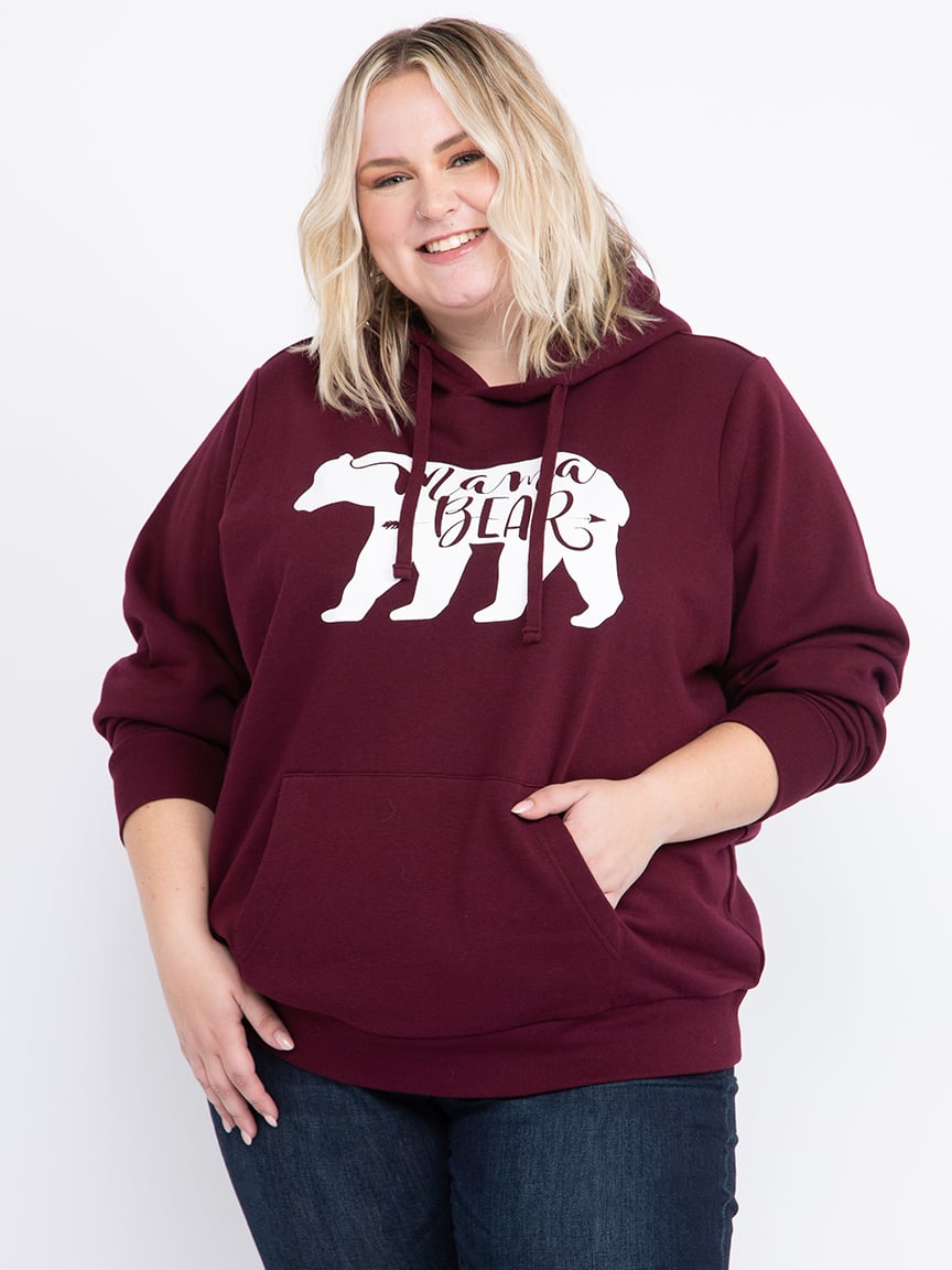 Women's Mama Bear Popover Hoodie