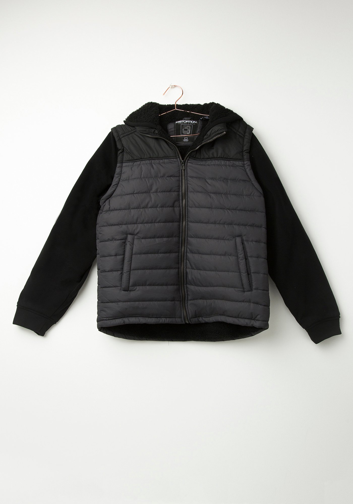 Men's Knit Sleeve Puffer Jacket