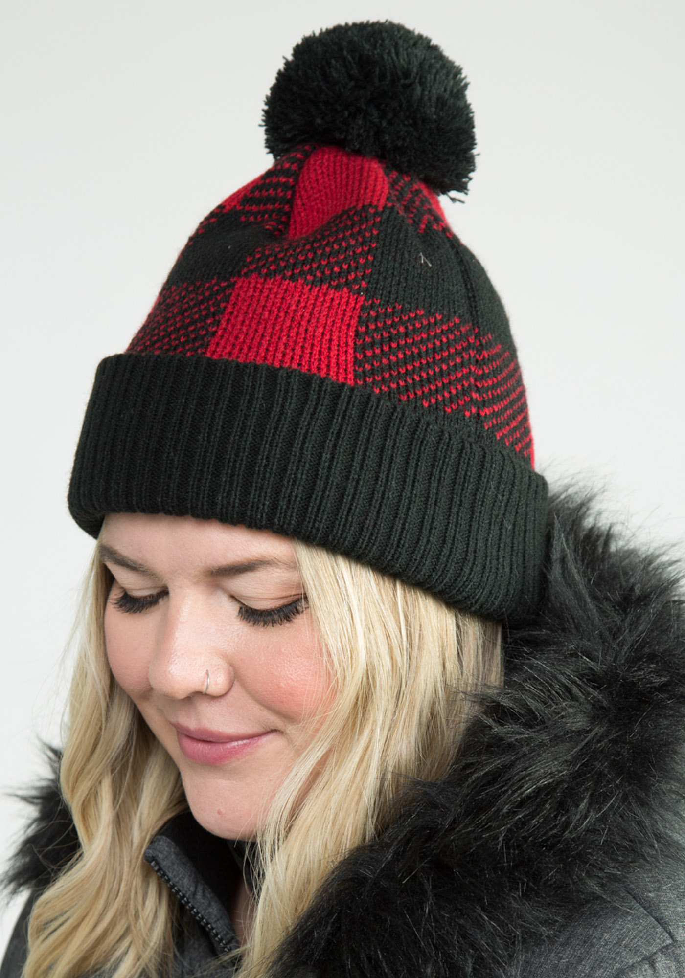 Buffalo Plaid Toque