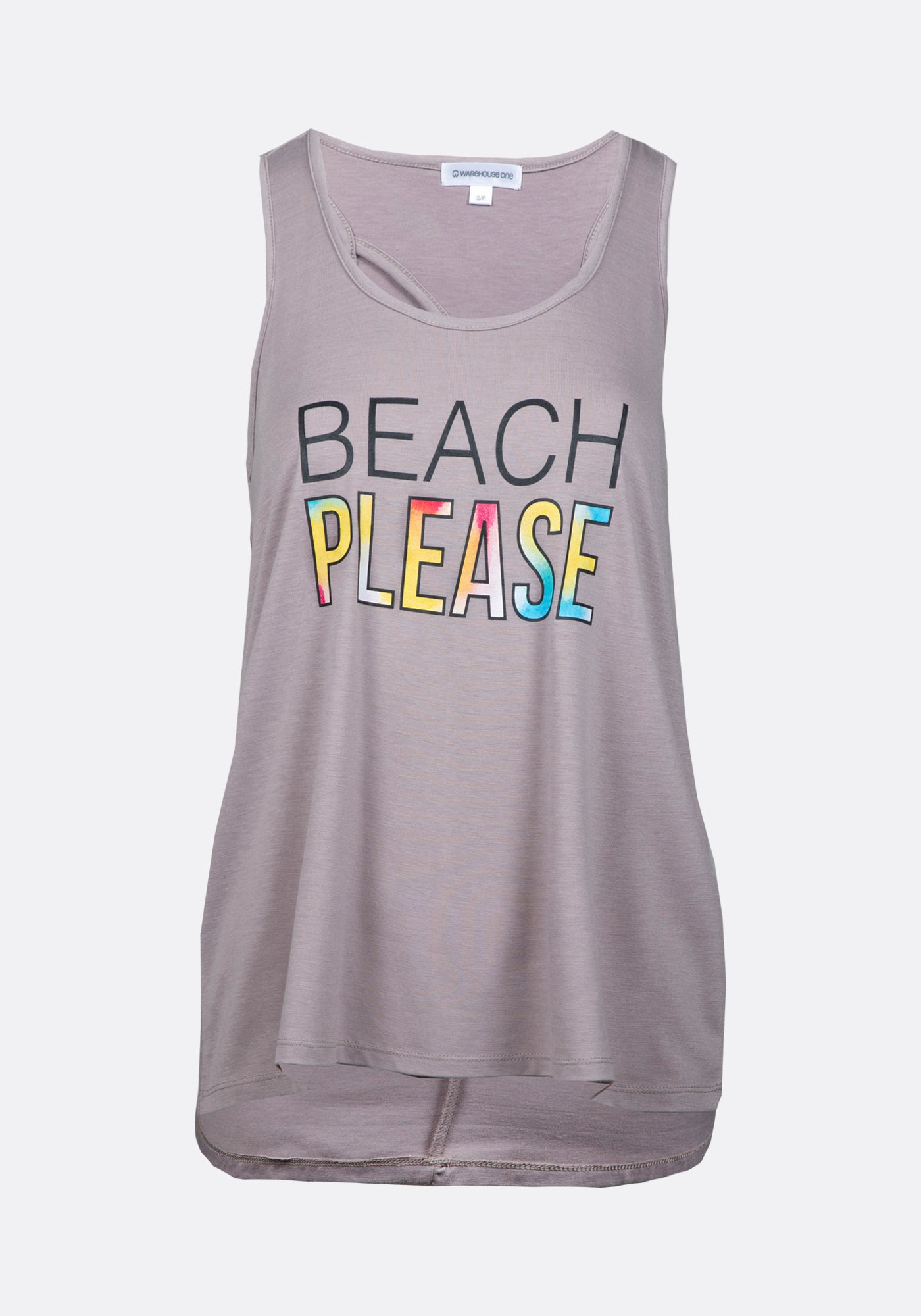 Women's Beach Please Keyhole Tank