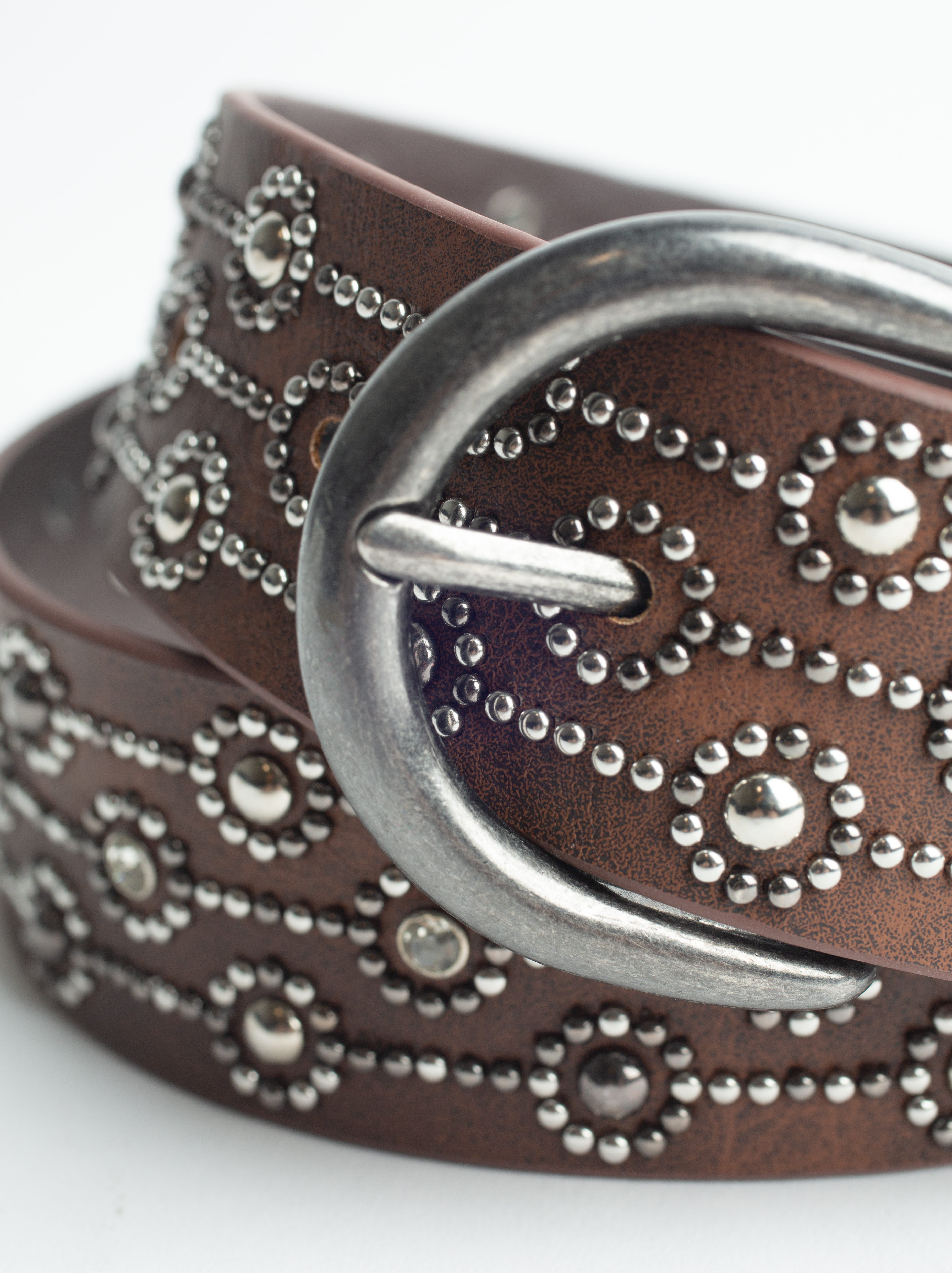 Women's Studded PU Belt