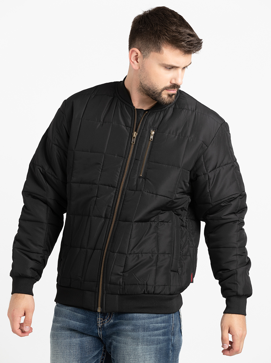 Quilted bomber best sale