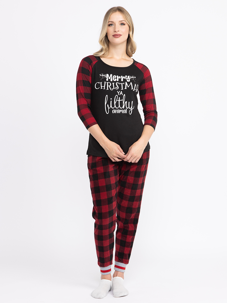 Women's Plaid Sleep Jogger