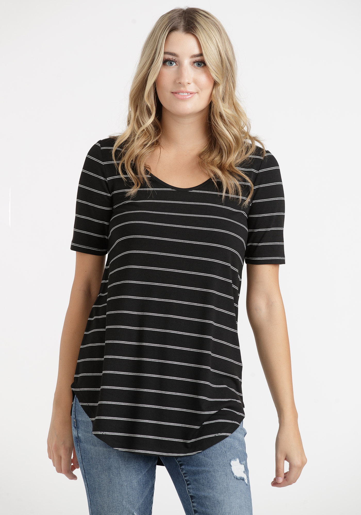 Women's Stripe Legging Tunic Tee